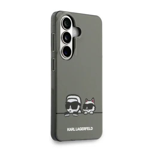 Samsung Galaxy S26 čierne Karl Lagerfeld IML K&CH Logo Peekaboo Magnetické Puzdro - 4