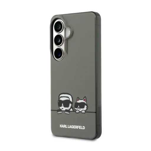 Samsung Galaxy S26 čierne Karl Lagerfeld IML K&CH Logo Peekaboo Magnetické Puzdro - 2