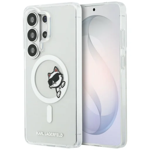 Samsung Galaxy S26 Ultra Karl Lagerfeld IML Choupette Peekaboo Logo Magnetické puzdro - 1