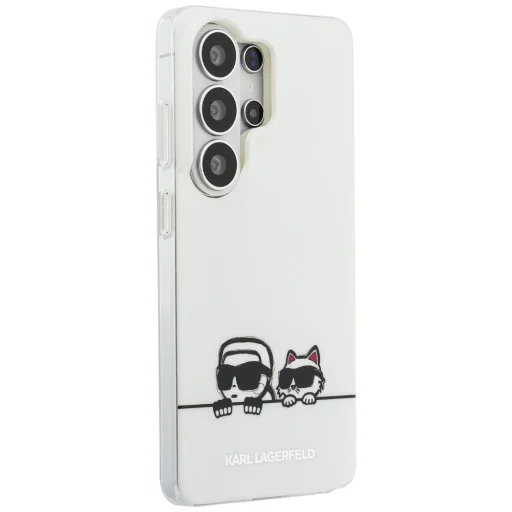 Samsung Galaxy S26 Ultra biele Karl Lagerfeld IML K&CH Peekaboo Logo magnetické puzdro - 4