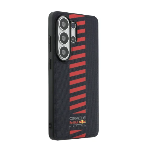 Samsung Galaxy S26 Ultra tmavomodré Red Bull PU kožené mriežkované Powerbar magnetické puzdro - 4