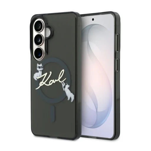  Samsung Galaxy S26 Karl Lagerfeld IML Choupette Karl Script Logo mágneses tok - 1