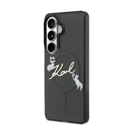  Samsung Galaxy S26 Karl Lagerfeld IML Choupette Karl Script Logo mágneses tok - 2