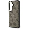  Samsung Galaxy S26 Barna Guess PU Leather 4G Arany Keretes Mágneses tok thumbnail
