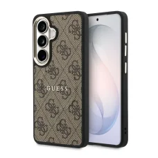  Samsung Galaxy S26 Barna Guess PU Leather 4G Arany Keretes Mágneses tok