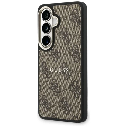  Samsung Galaxy S26 Barna Guess PU Leather 4G Arany Keretes Mágneses tok - 2