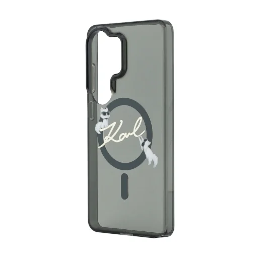  Samsung Galaxy S26 Ultra Fekete Karl Lagerfeld IML Choupette Karl Script Logo mágneses tok - 5