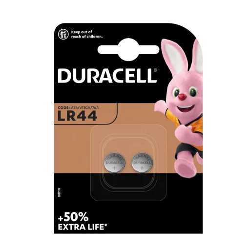 Duracell LR44 10PP040020 alkalická gombíková batéria, napätie 1,5 V, 2 ks/blister - 1