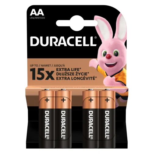Duracell LR6 10PP110023 AA alkalická batéria, napätie 1,5 V, 4 ks/blister - 1