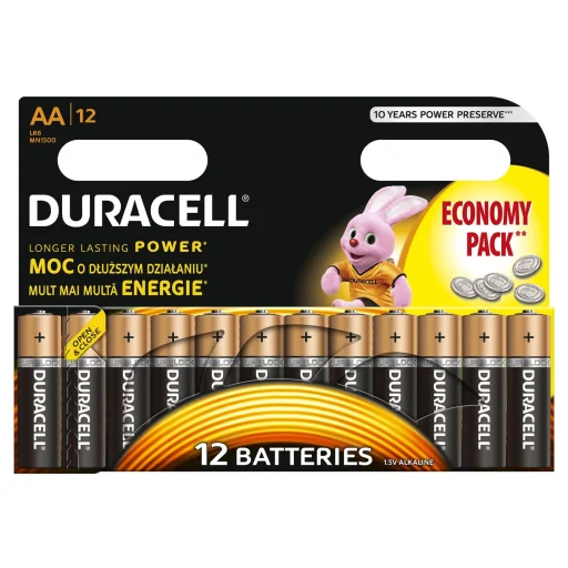 Duracell LR6 10PP100002 AA alkalická batéria, napätie 1,5 V, 12ks/blister - 1