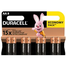 Duracell LR6 10PP110025 AA alkalická batéria, napätie 1,5 V, 8 ks/blister