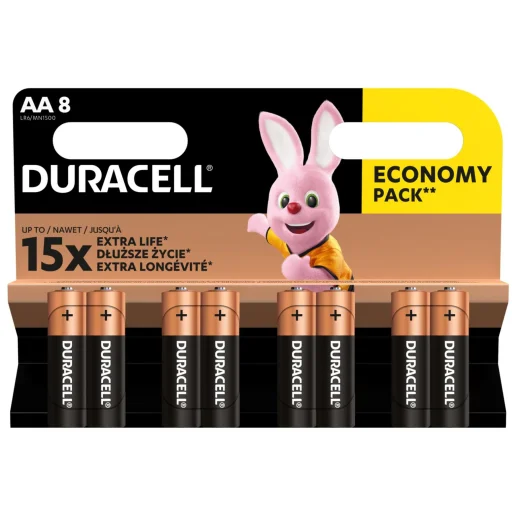 Duracell LR6 10PP110025 AA alkalická batéria, napätie 1,5 V, 8 ks/blister - 1