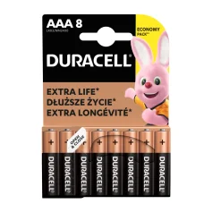 Duracell LR03 10PP110026 AAA alkalická batéria, napätie 1,5 V, 8 ks/blister