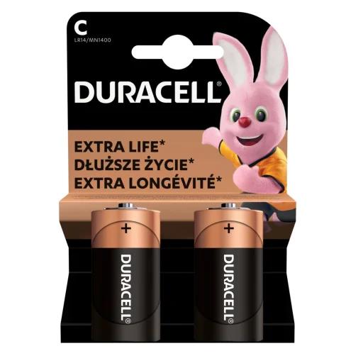 Duracell LR14 10PP110032 alkalická batéria typ C, napätie 1,5 V, 2 ks/blister - 1