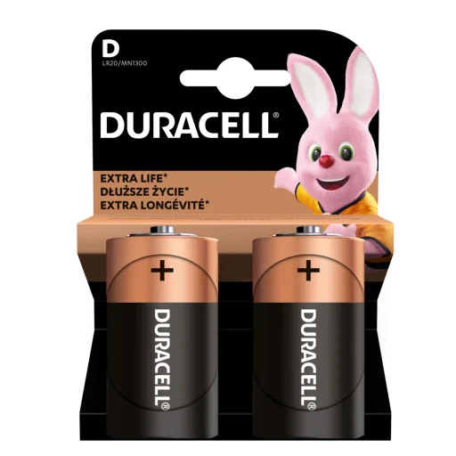 Duracell LR20 10PP110033 alkalická batéria typu D, napätie 1,5 V, 2 ks v blistri - 1