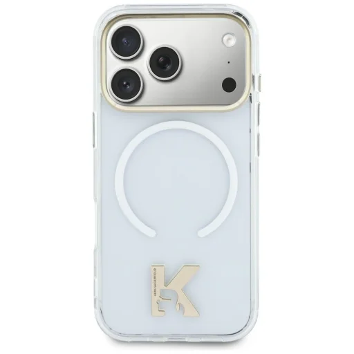 iPhone 17 Karl Lagerfeld IML K Head Logo MagSafe puzdro priehľadné - 1