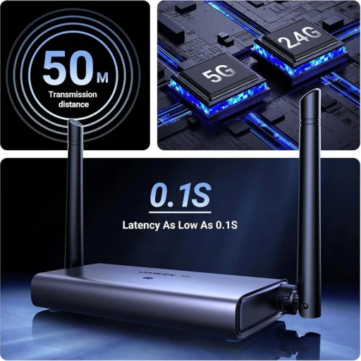 Bezdrôtový HDMI Extender UGREEN CM586, 4K, Sivý - 6