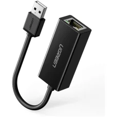 Ethernet adaptér UGREEN CR110, RJ45, USB, Čierny