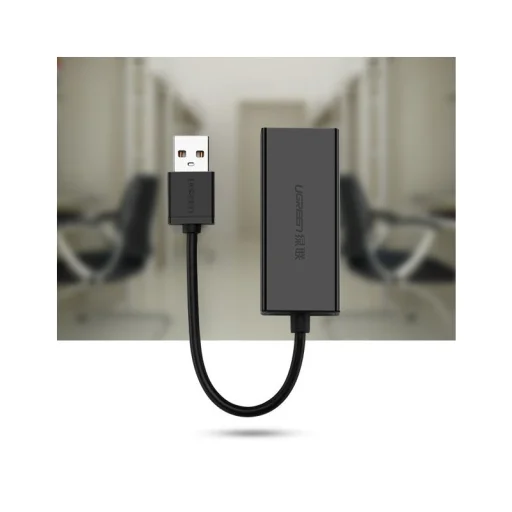 Ethernet adaptér UGREEN CR110, RJ45, USB, Čierny - 3