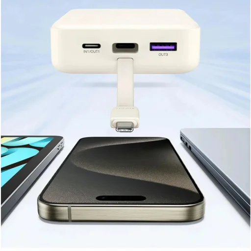 Powerbank UGREEN PB521, 20000mAh, 30W, QC + PD, fehér - 5