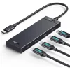 USB-C Hub UGREEN CM806, 4 x USB-C, 0,5m, Čierny thumbnail