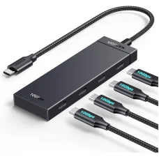USB-C Hub UGREEN CM806, 4 x USB-C, 0,5m, Čierny