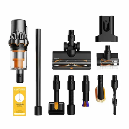 Deerma - Vysávač T50W XT Kombo (VCDD17A) - HEPA Filter, 2100 ot./min., 600W, 83000mAh, 0,8l - Čierna - 6