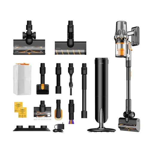 Deerma - Vysávač T50W XT Combo (VCDD17A) - HEPA filter, 2100 ot./min, 600 W, 83000 mAh, 0,8 l - Čierny - 4