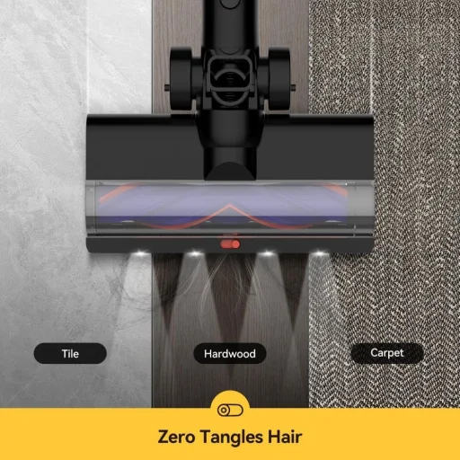 Deerma - Vysávač T50W XT Combo (VCDD17A) - HEPA filter, 2100 ot./min, 600 W, 83000 mAh, 0,8 l - Čierny - 7