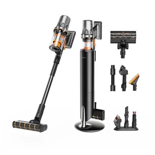 Deerma - Vysávač T50W XT Combo (VCDD17A) - HEPA filter, 2100 ot./min, 600 W, 83000 mAh, 0,8 l - Čierny - 1
