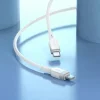 Silikónový kábel USB C - USB C Hoco 3A 60W 1 m X109 biely thumbnail