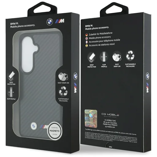 Samsung Galaxy S26 BMW M Kevlar Logo MagSafe čierne puzdro - 8