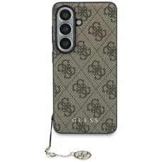 Samsung Galaxy S26 Guess 4G Classic MagSafe puzdro s príveskom s logom hnedé