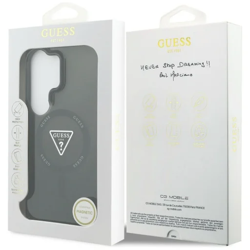 Samsung Galaxy S26 Ultra Guess IML Gradient Triangle MagSafe čierny obal - 8