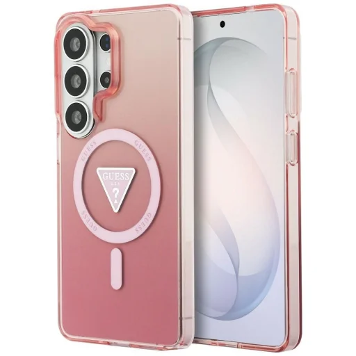 Samsung Galaxy S26 Ultra Puzdro Guess IML Gradient Triangle MagSafe ružové - 1