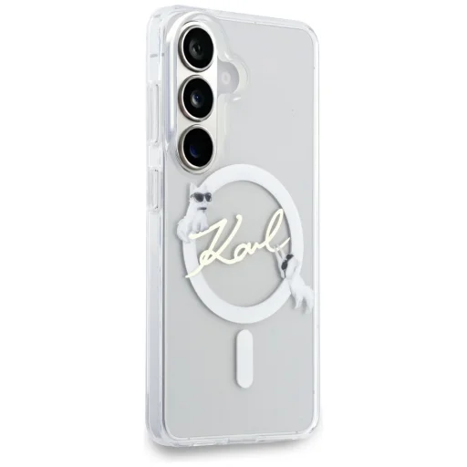 Samsung Galaxy S26 Plus Karl Lagerfeld IML KC Script MagSafe priesvitný obal - 4