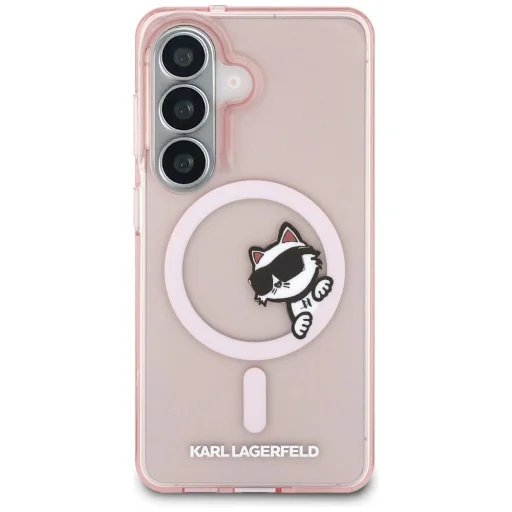 Samsung Galaxy S26 Karl Lagerfeld IML Peekaboo Choupette MagSafe puzdro ružové - 3
