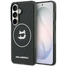 Samsung Galaxy S26 Karl Lagerfeld IML Opakovaná Choupette MagSafe puzdro čierne