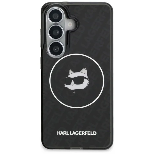 Samsung Galaxy S26 Karl Lagerfeld IML Opakovaná Choupette MagSafe puzdro čierne - 3