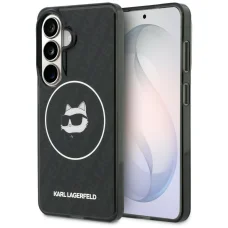 Samsung Galaxy S26 Karl Lagerfeld IML Opakovaná Choupette MagSafe puzdro čierne