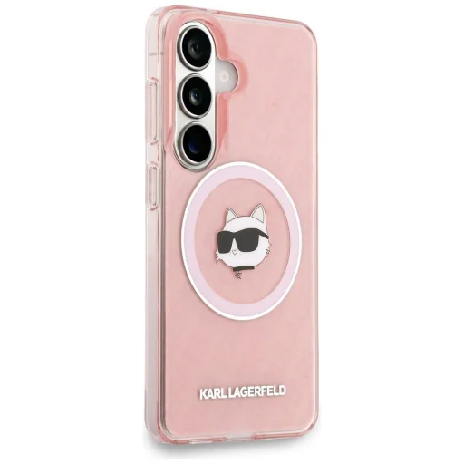 Case Karl Lagerfeld IML Repeated         Choupette MagSafe for Samsung Galaxy S26 pink - 4