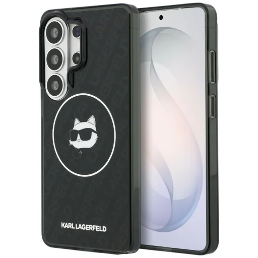 Samsung Galaxy S26 Ultra Karl Lagerfeld IML Opakovaná Choupette MagSafe puzdro čierne - 1