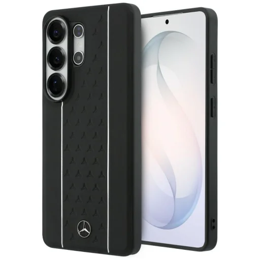 Samsung Galaxy S26 Ultra Mercedes vavrínové listy vertikálne pruhované MagSafe puzdro čierno-biele - 1