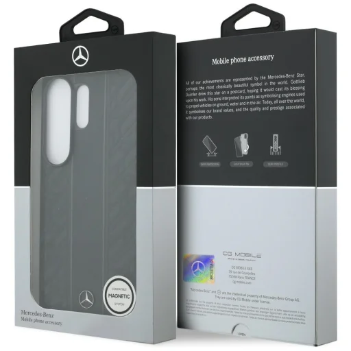 Samsung Galaxy S26 Ultra Mercedes Vavrínové listy vertikálne pruhy MagSafe puzdro čierne - 8