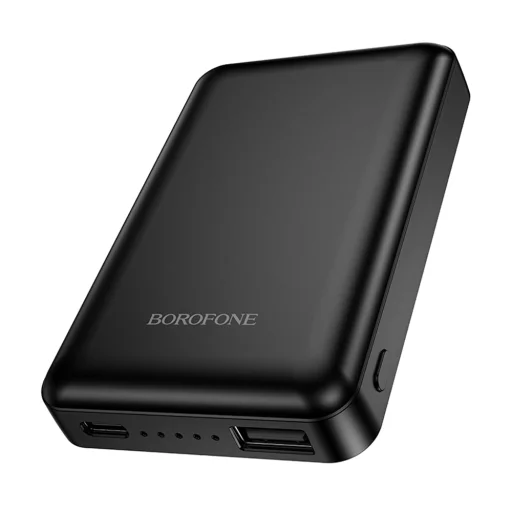Borofone Powerbank 5000mAh BJ82 Dawn – USB – s magnetickým indukčným nabíjaním čierna - 3
