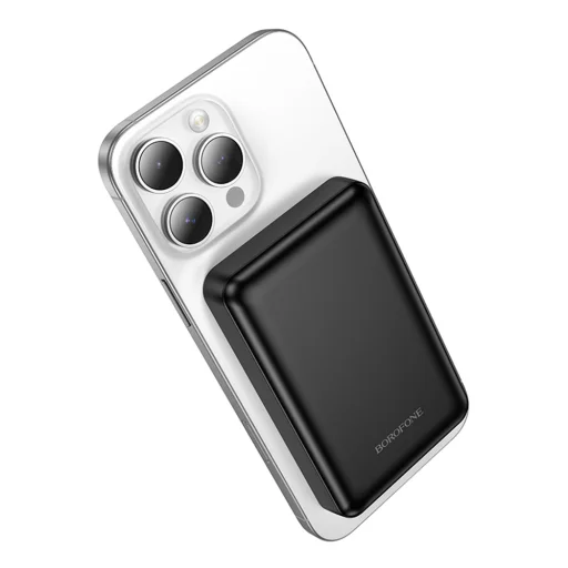 Borofone Powerbank 5000mAh BJ82 Dawn – USB – s magnetickým indukčným nabíjaním čierna - 4