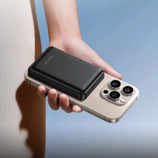 Borofone Powerbank 5000mAh BJ82 Dawn – USB – s magnetickým indukčným nabíjaním čierna - 7