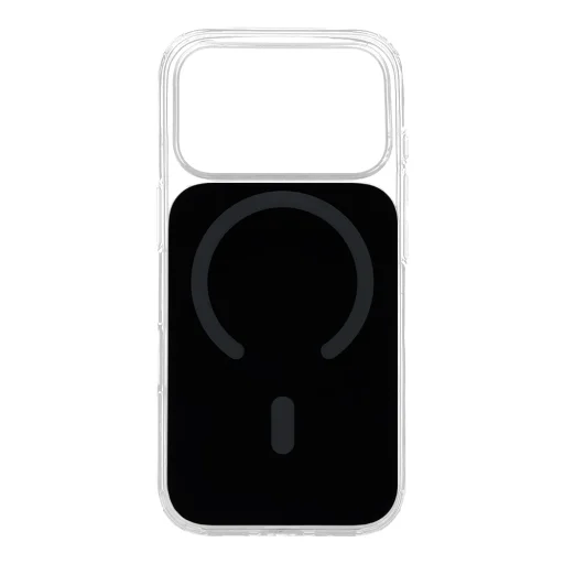 Fényes Magsafe fliptok iPhone 17 Pro Max fekete tok - 3