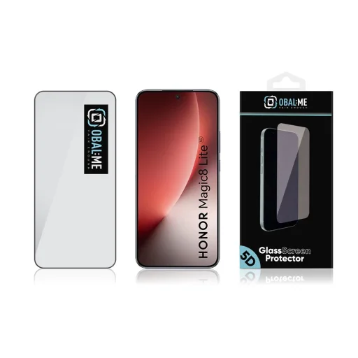 OBAL:ME 5D Üvegfólia Honor Magic8 Lite Black üvegfólia - 3
