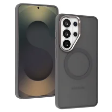 Liavec Soft puzdro s kovovým rámom pre Samsung Galaxy S26, sivé